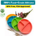 Yuming Factory Non-Toxic, BPA Free  Silicone Plates for Toddlers Divided Baby Plates